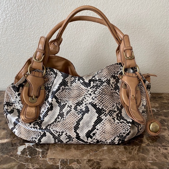 Jessica Simpson Handbags - Jessica Simpson Snakeskin Print Shoulder Bag